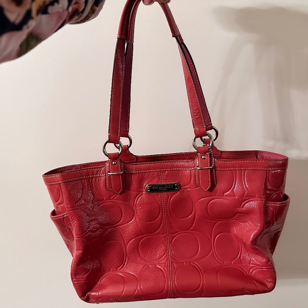 Y2K pink coach bag